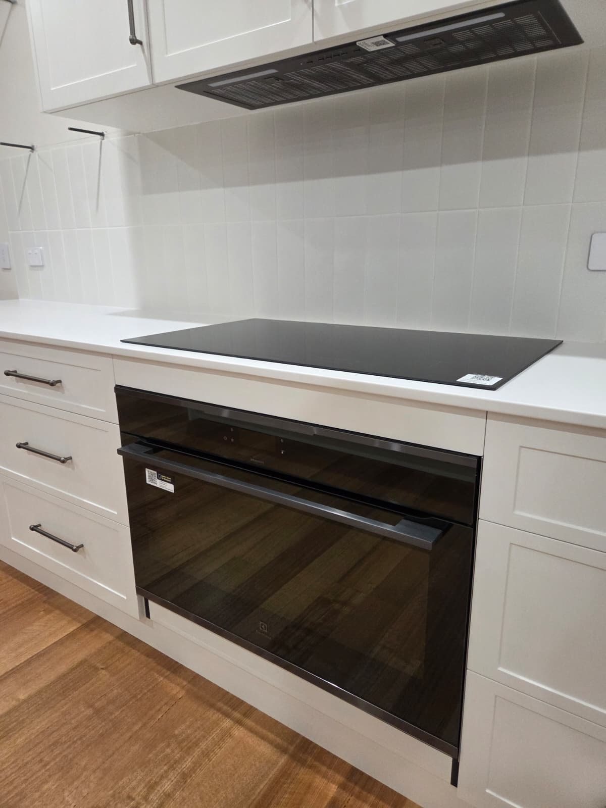 Induction cooktop and wall oven on dedicated circuits installed by MVS Connect