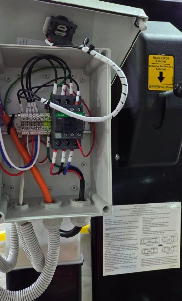 Control and telemetry panel wiring by MVS Connect — the fault-finding work Mark specialises in across North-West Tasmania